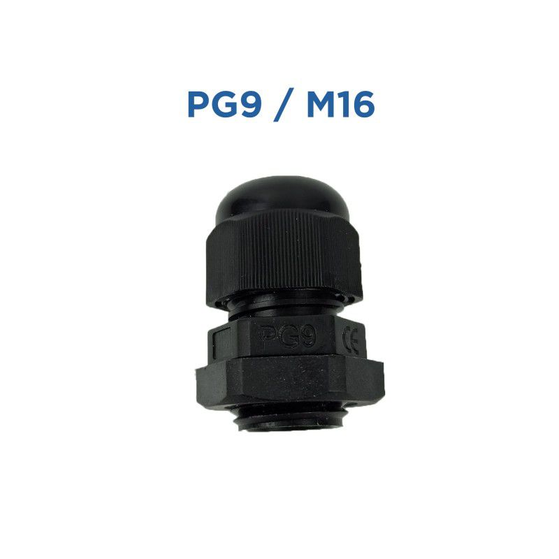 IP68 Water Proof Nylon Cable Gland - Black